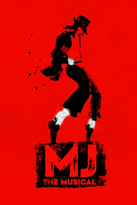 Broadway theater marquee for "MJ: The Musical" in New York City.