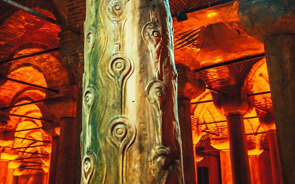 Pillars of basilica cistern