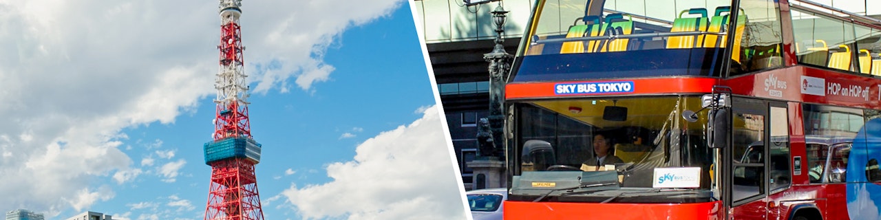 Combo: biglietti per la Torre di Tokyo + tour di Tokyo in autobus Hop-on Hop-off