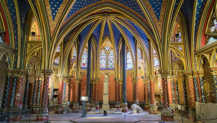 Stained glass windows Sainte Chapelle Paris