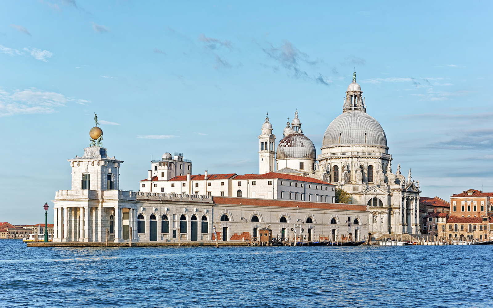Punta della Dogana and Santa Maria della Salute on the Grand Canal, Venice.