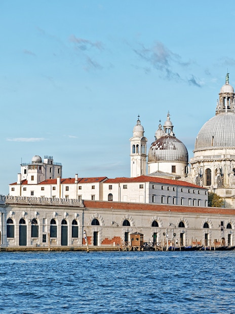 Punta della Dogana and Santa Maria della Salute on the Grand Canal, Venice.
