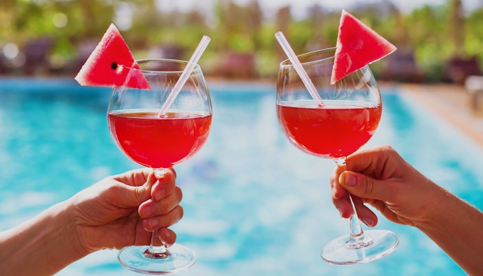 Pool bar at Therme Bucharest Galaxy