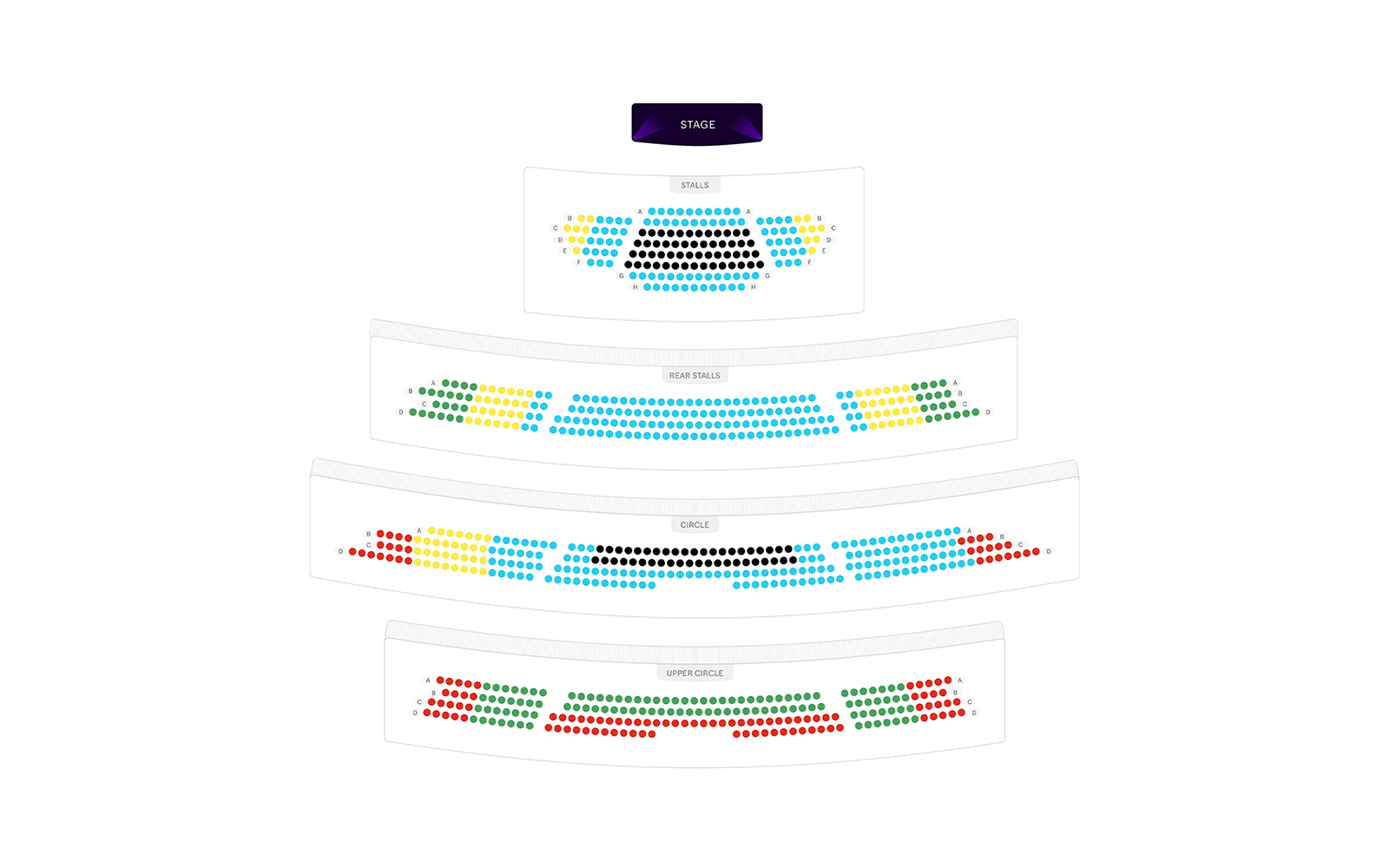rose theatre seat map