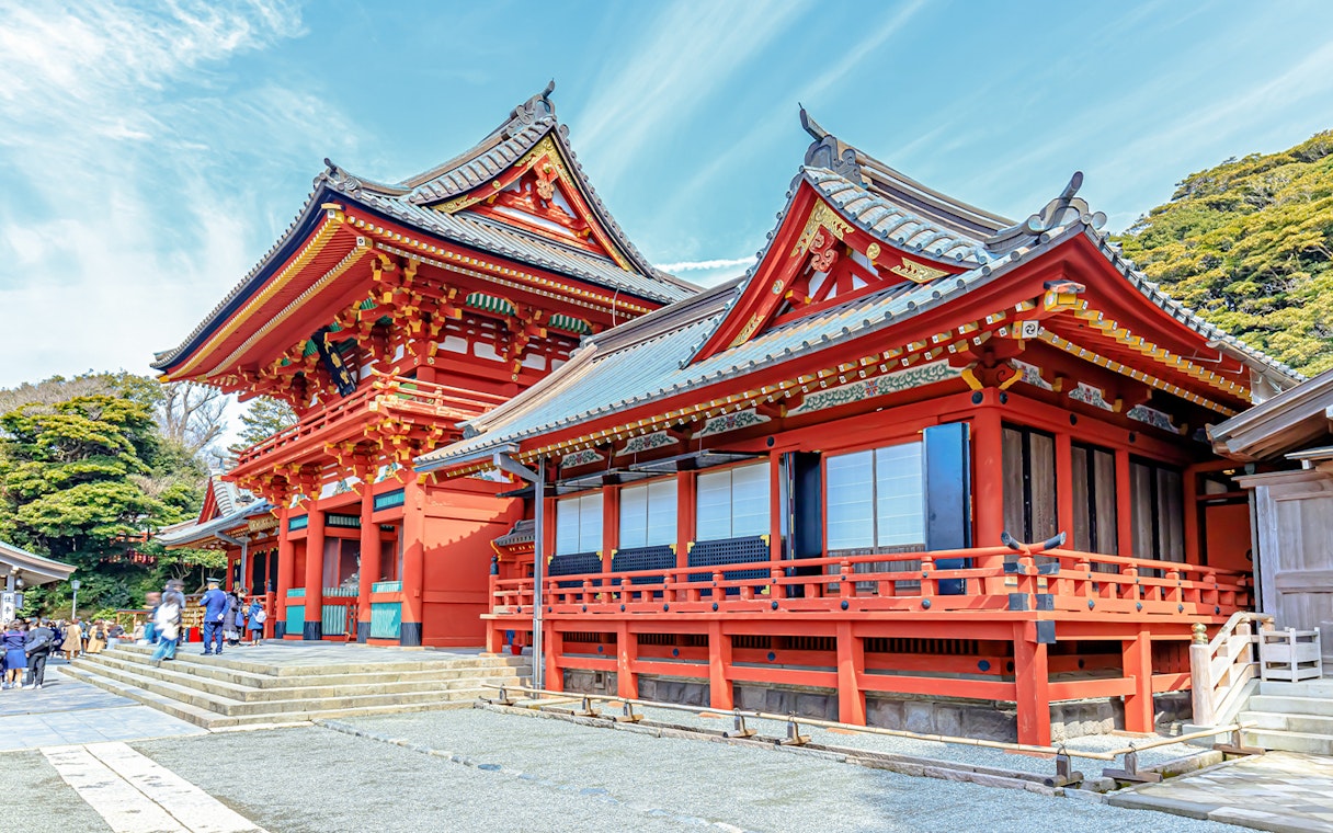Kamakura Tsurugaoka Hachimangu Shrine on 1-Day Guided Tour.