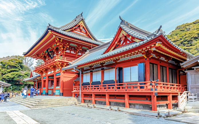 Kamakura Tsurugaoka Hachimangu Shrine on 1-Day Guided Tour.
