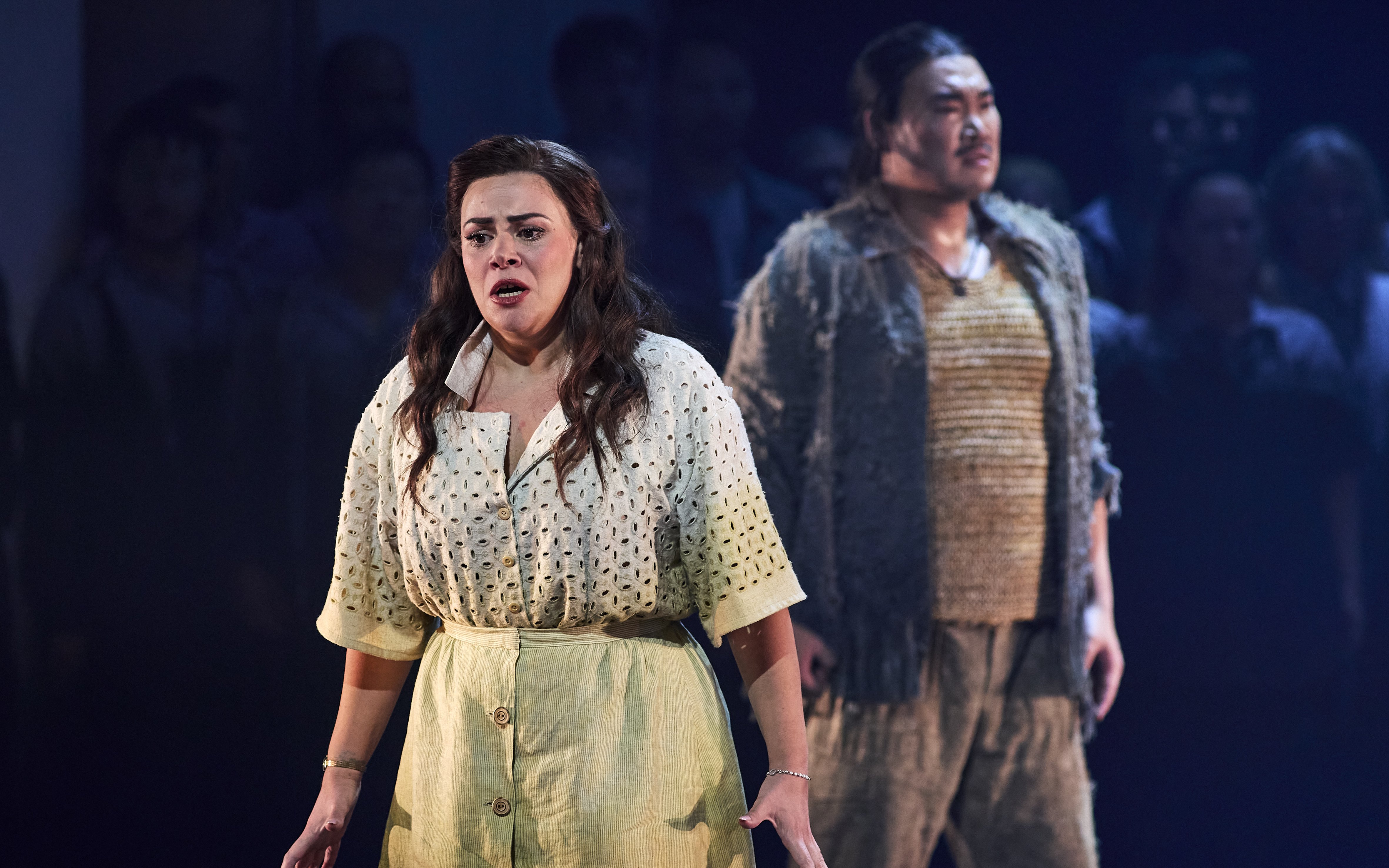 Performers on stage during Turandot show in Sydney.