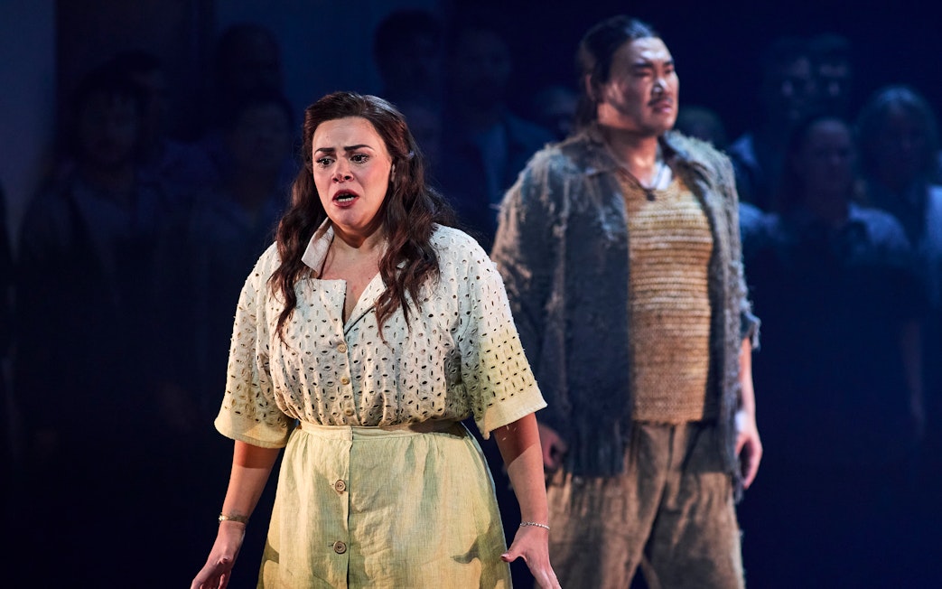 Performers on stage during Turandot show in Sydney.
