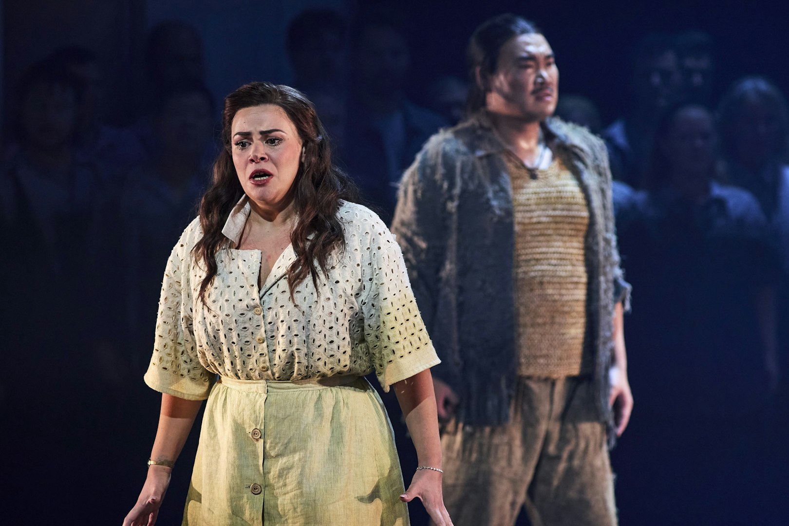 Performers on stage during Turandot show in Sydney.