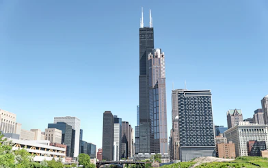 Willis Tower view from Chicago River Architecture Cruise.