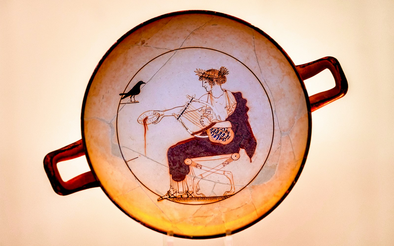 Greek ‘kylix’ illustrating Achilles and Patroclus