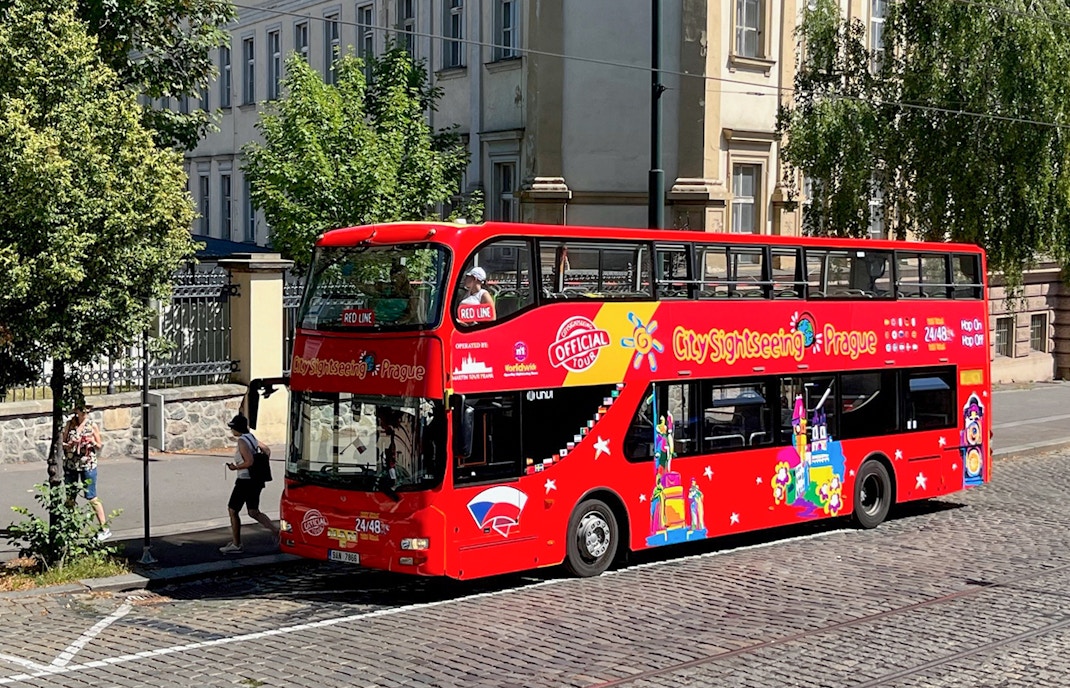 Red Route of the Prague City Sightseeing bus tour