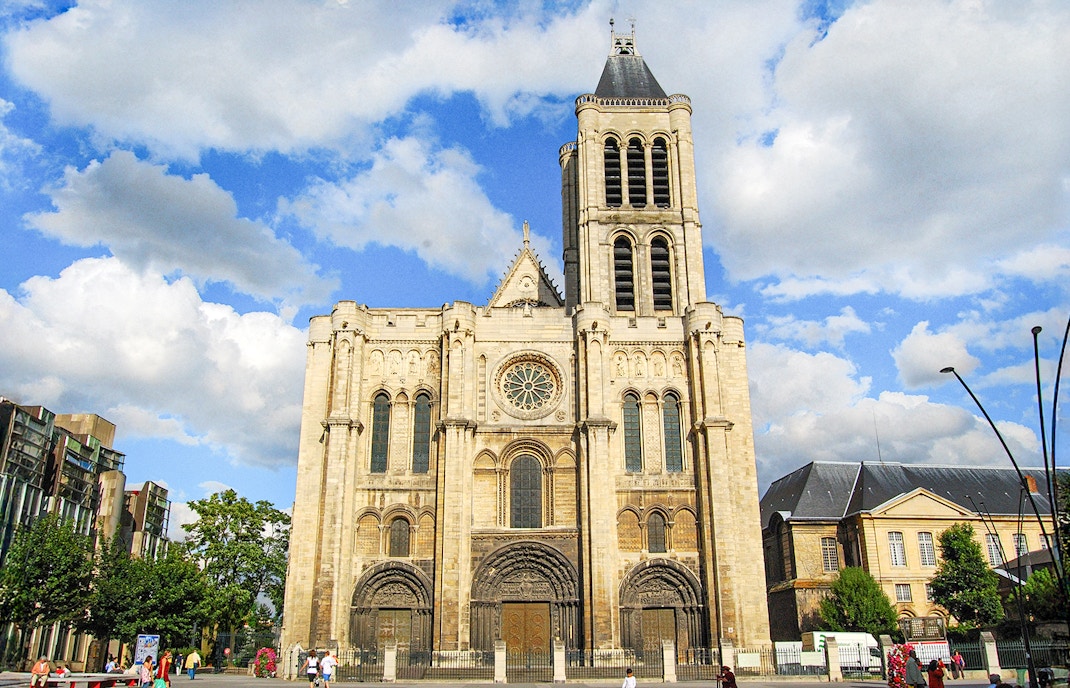 Exterior view of Basilica of Saint-Denis