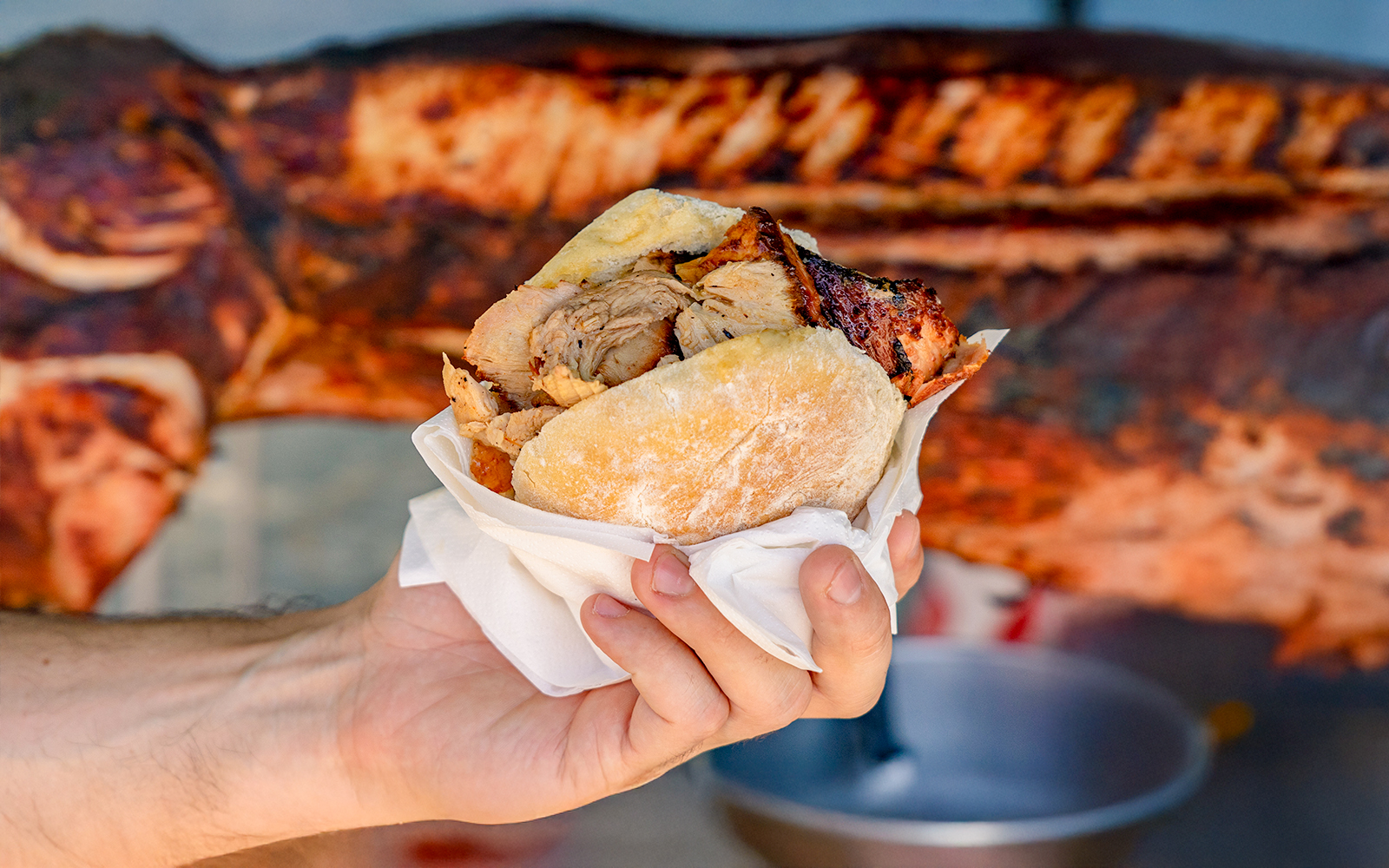 Sandwich med svinekød (Bifana)