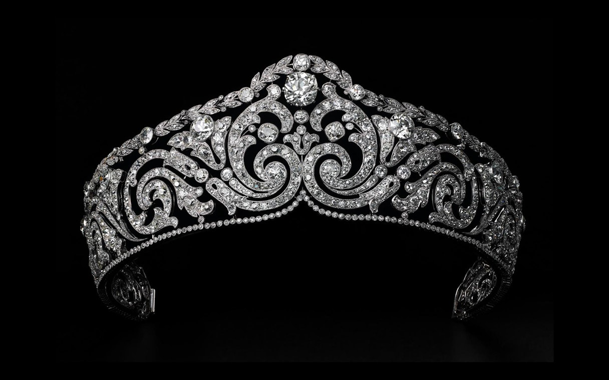 Diamond tiara from Cartier Exhibition at National Gallery of Victoria, Melbourne.