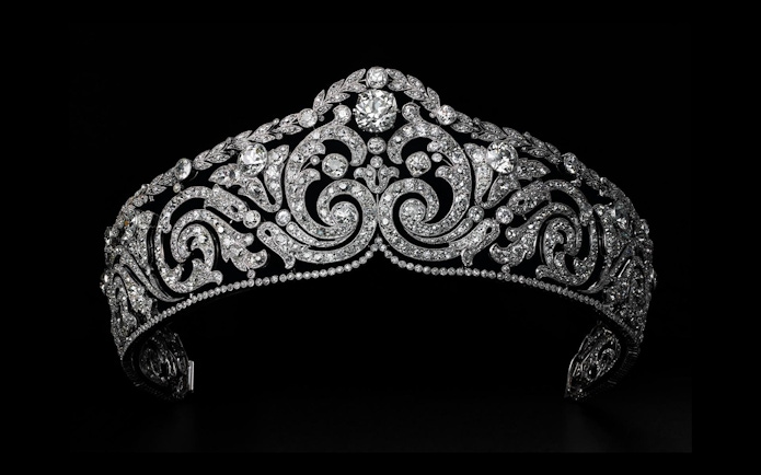 Diamond tiara from Cartier Exhibition at National Gallery of Victoria, Melbourne.