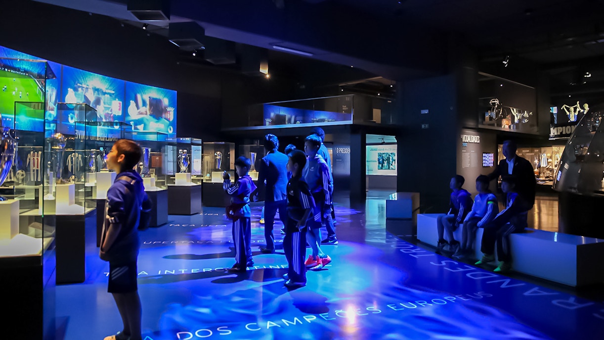 FC Porto Museum with tourists exploring the area.