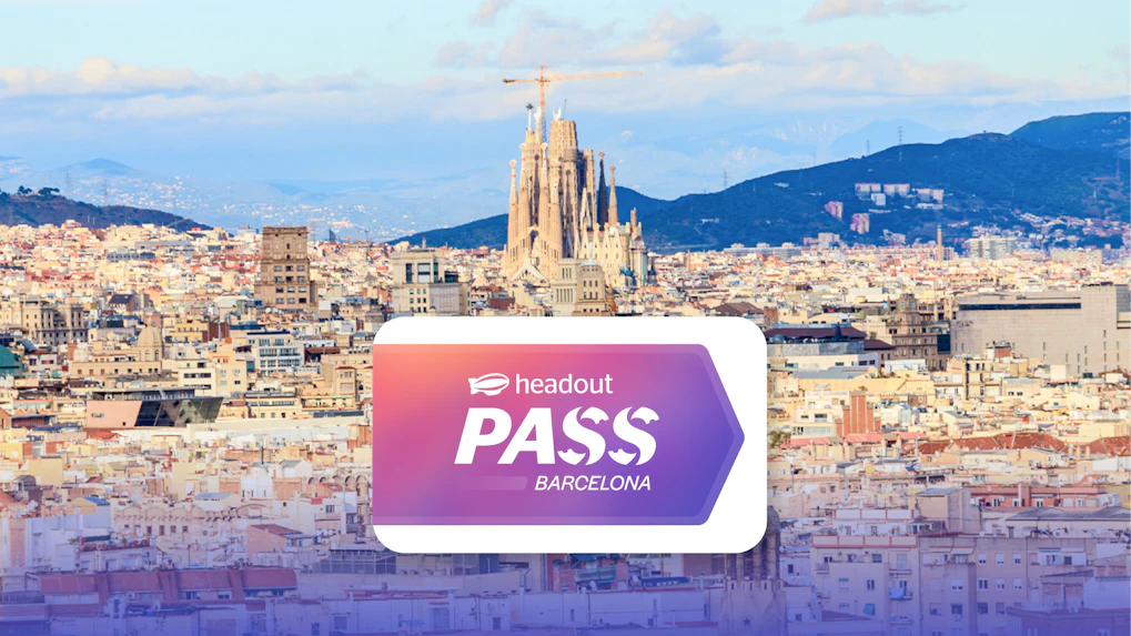 Barcelona cityscape with Sagrada Familia from Montjuic, Catalonia, Spain.