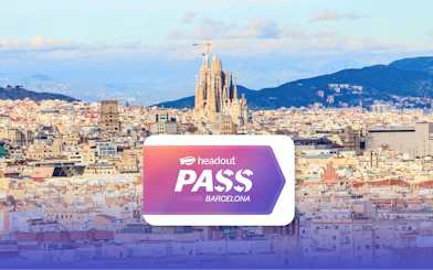 Barcelona cityscape with Sagrada Familia from Montjuic, Catalonia, Spain.