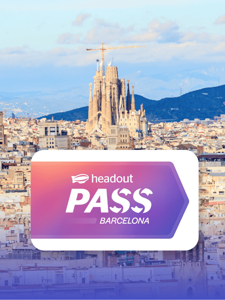 Barcelona cityscape with Sagrada Familia from Montjuic, Catalonia, Spain.