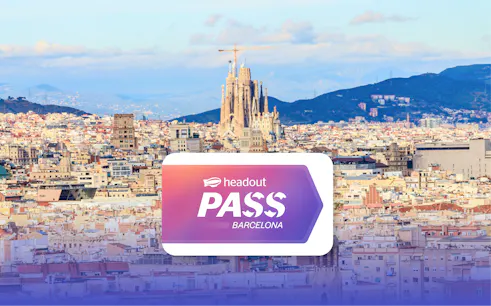 Barcelona cityscape with Sagrada Familia from Montjuic, Catalonia, Spain.