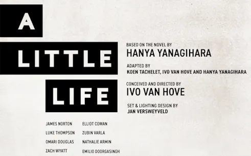 A Little Life play poster, Harold Pinter Theatre, London.