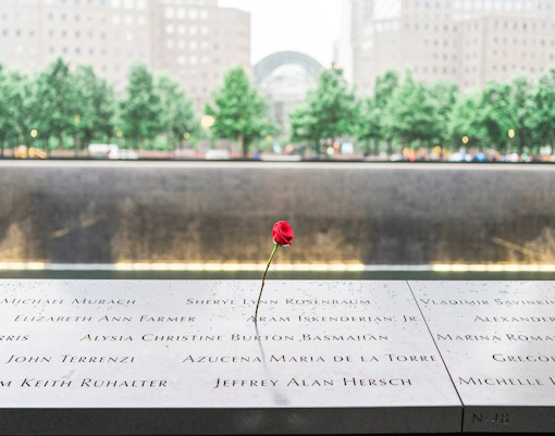 Reflecting pools at 9/11 Memorial in New York City.