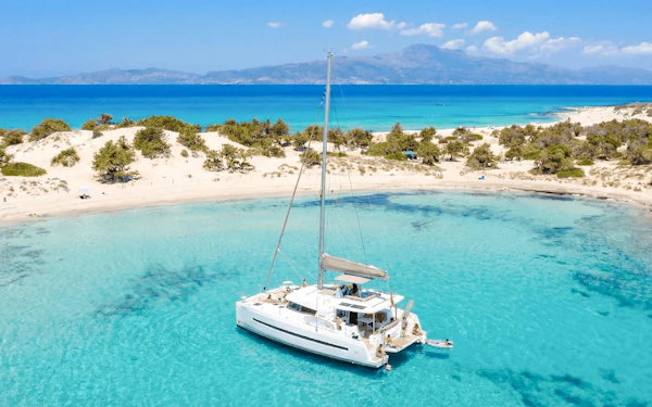 From Lerapetra: Chrissi Island Morning Luxury Catamaran Cruise