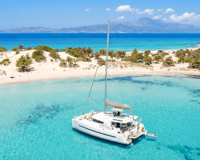 From Lerapetra: Chrissi Island Morning Luxury Catamaran Cruise