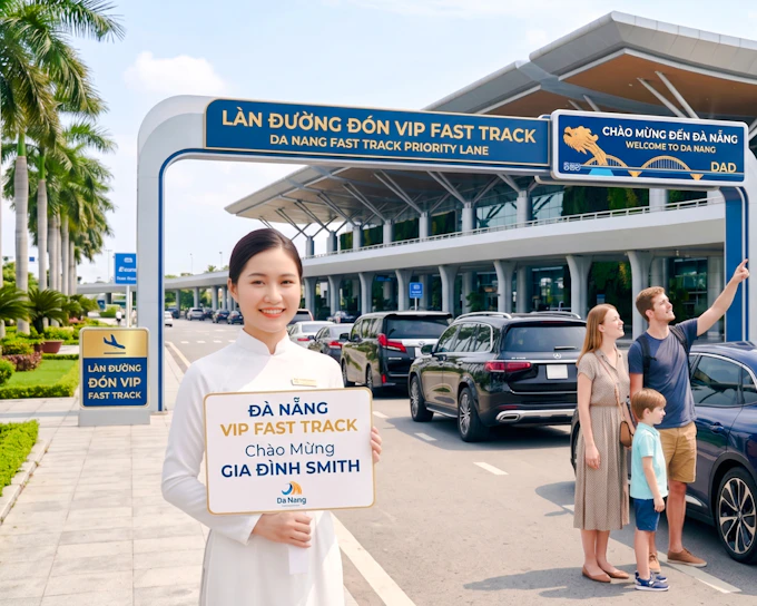 Da Nang Airport VIP Meet & Greet with Fast-Track 5G SIM and Private Hotel Transfer to Da Nang or Hoi An Hotels