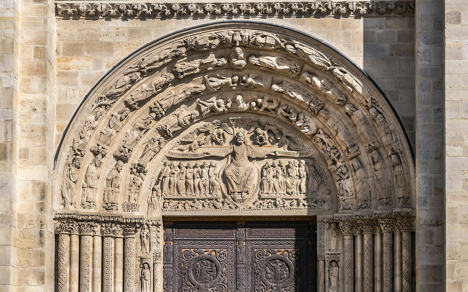 Basilica of Saint-Denis exterior with Gothic architecture in Paris, France.