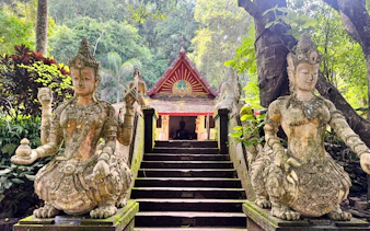 fra chiang mai: privat minibuss til doi suthep-tempelet og wat pha lat for opptil 8 passasjerer-3