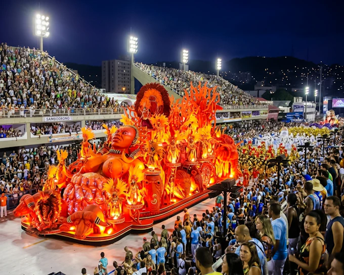 Rio Carnival 2027 Sambadrome VIP Box Tickets with Transfers, Food and Drinks