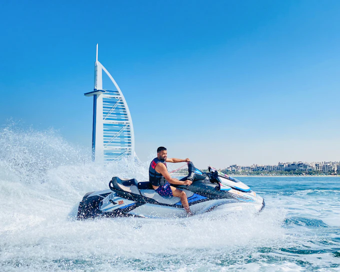 Jet Ski Guided Tour with Photostop at Burj Al Arab