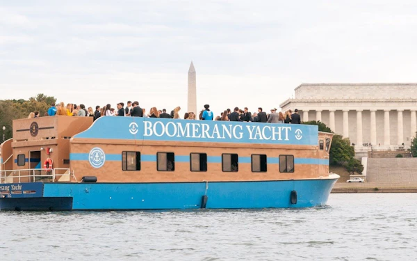 Washington, DC +21Party Yacht Cruise with Premium Open Bar, Music, and City Views