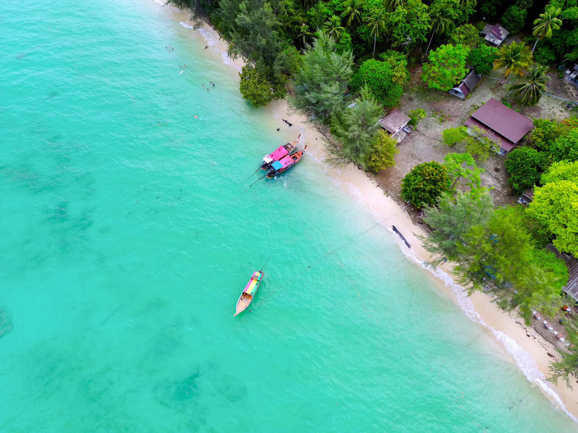 From Koh Lanta: 4 Islands Longtail Boat Tour with Emerald Cave
