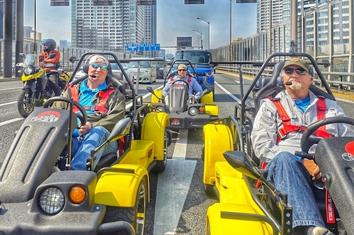 Tokio: 90-minütiges Go-Kart-Erlebnis mit Kartzilla – Tokyo Skytree, Tokyo Bay und Ginza