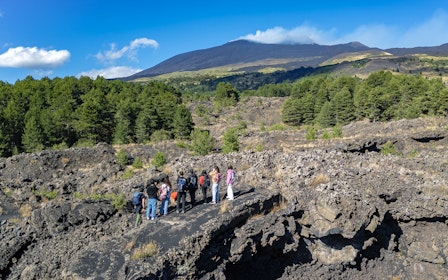 From Catania: Mount Etna Summit Craters Hiking Tour with Round-Trip Transfers