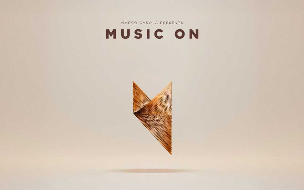 Destino on Thursdays: Music On event logo with geometric design