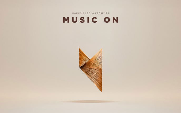 Destino on Thursdays: Music On event logo with geometric design