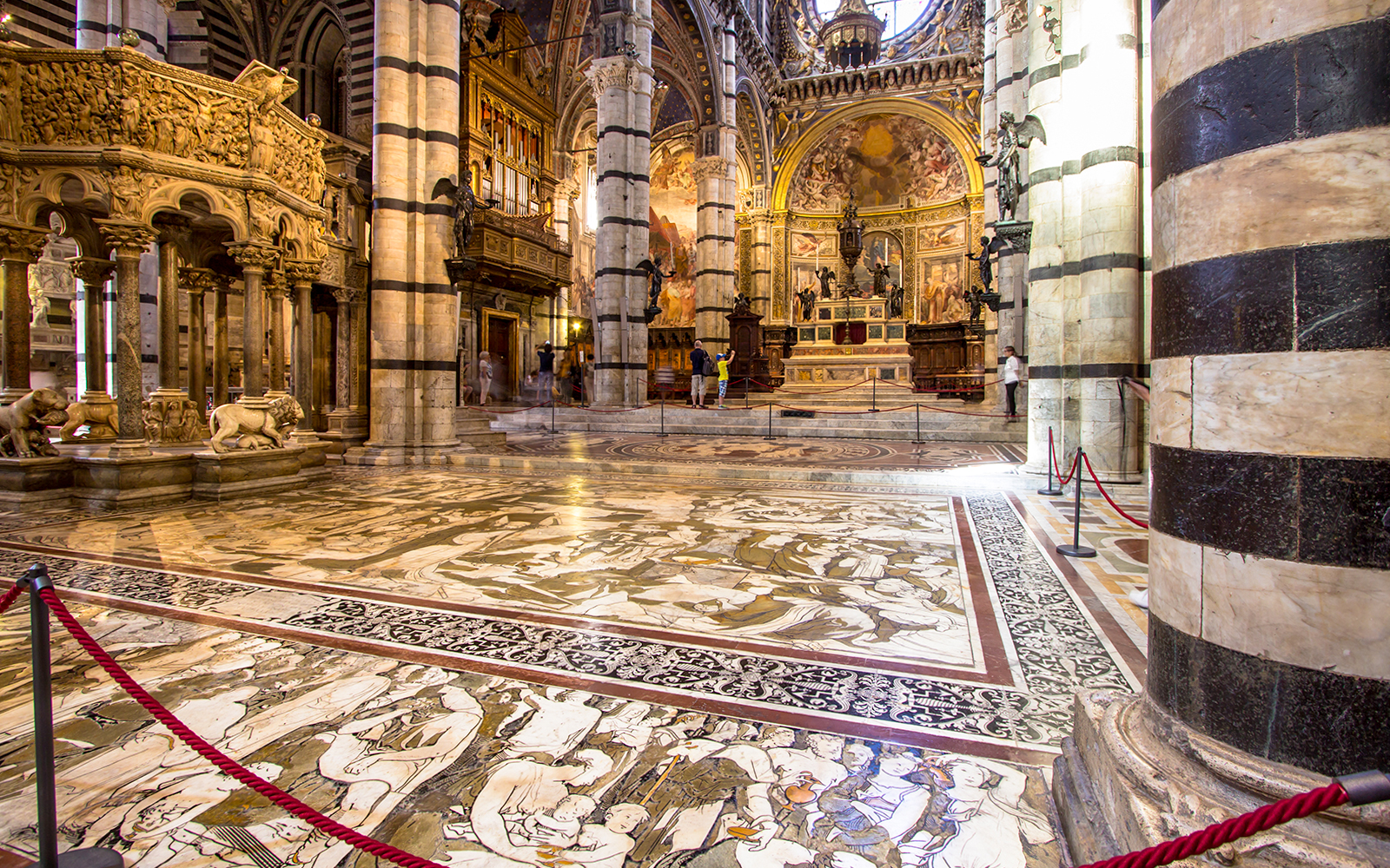 Story of Moses on Siena Cathedral Floor