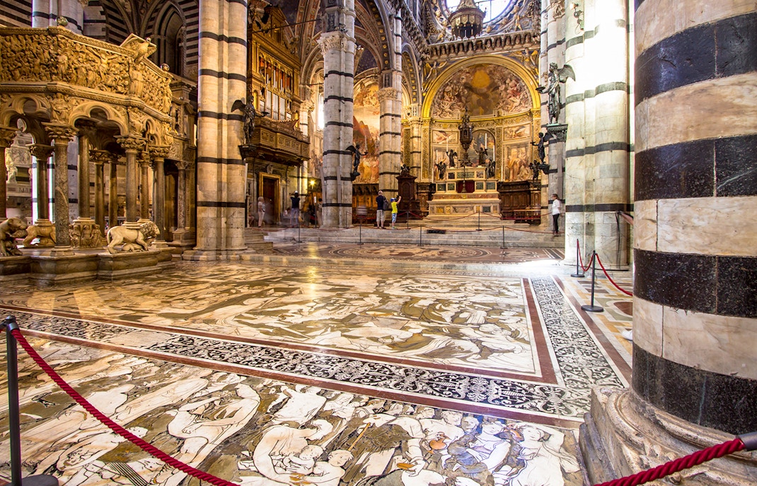 Story of Moses on Siena Cathedral Floor