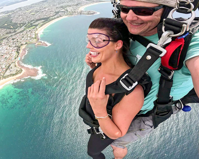 Tandem Skydive at Shellharbour Beach