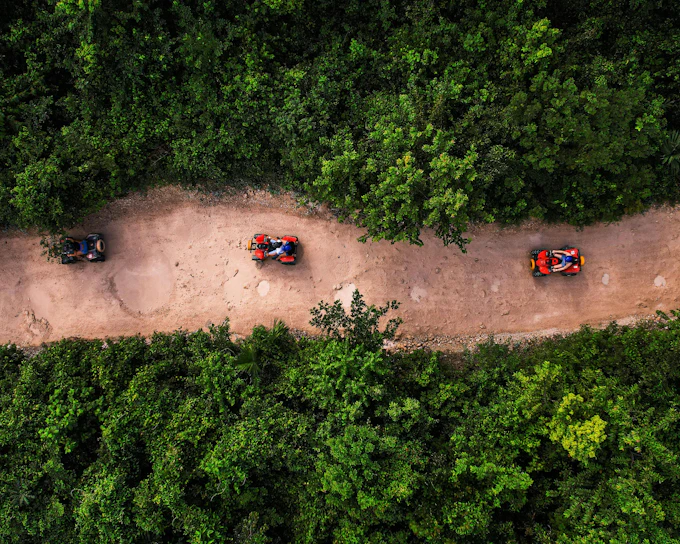 From Cancun: ATV, Ziplines & Cenote Park Extreme Adventure with Transfers