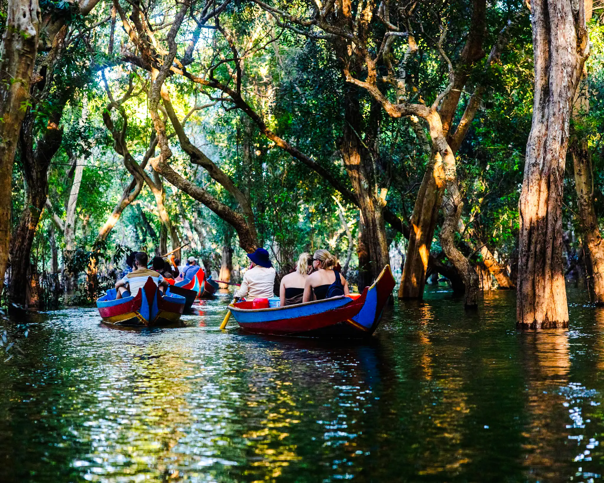 tonle sap lake sunset boat tour with kampong phluk floating village visit-1