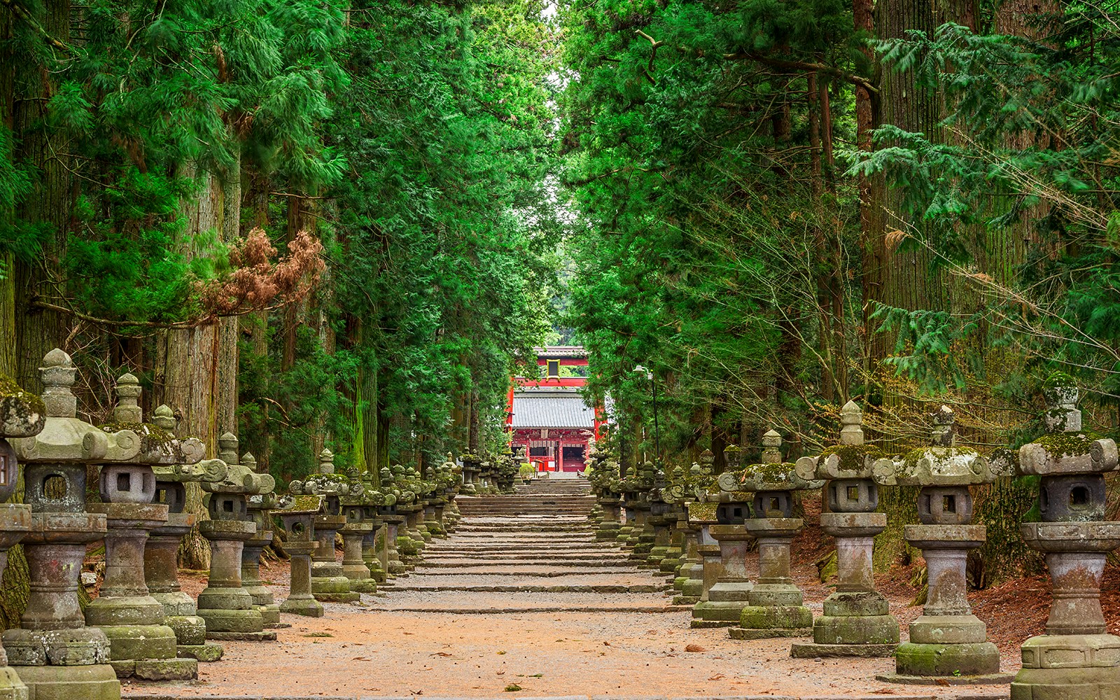 Fujiyoshida Sengen Shrine in Fujiyoshida, Shizuoka, Japan.