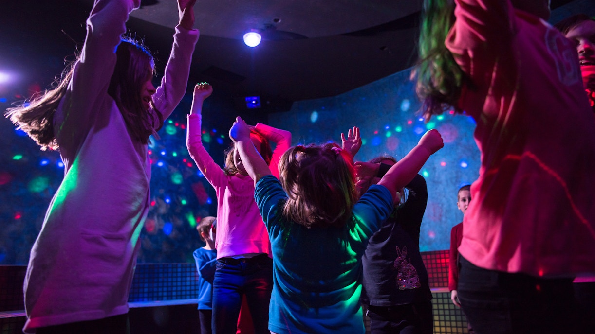 children dancing in paddington party