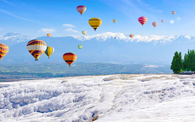 Pamukkale Hot Air Balloon Flight at Sunrise