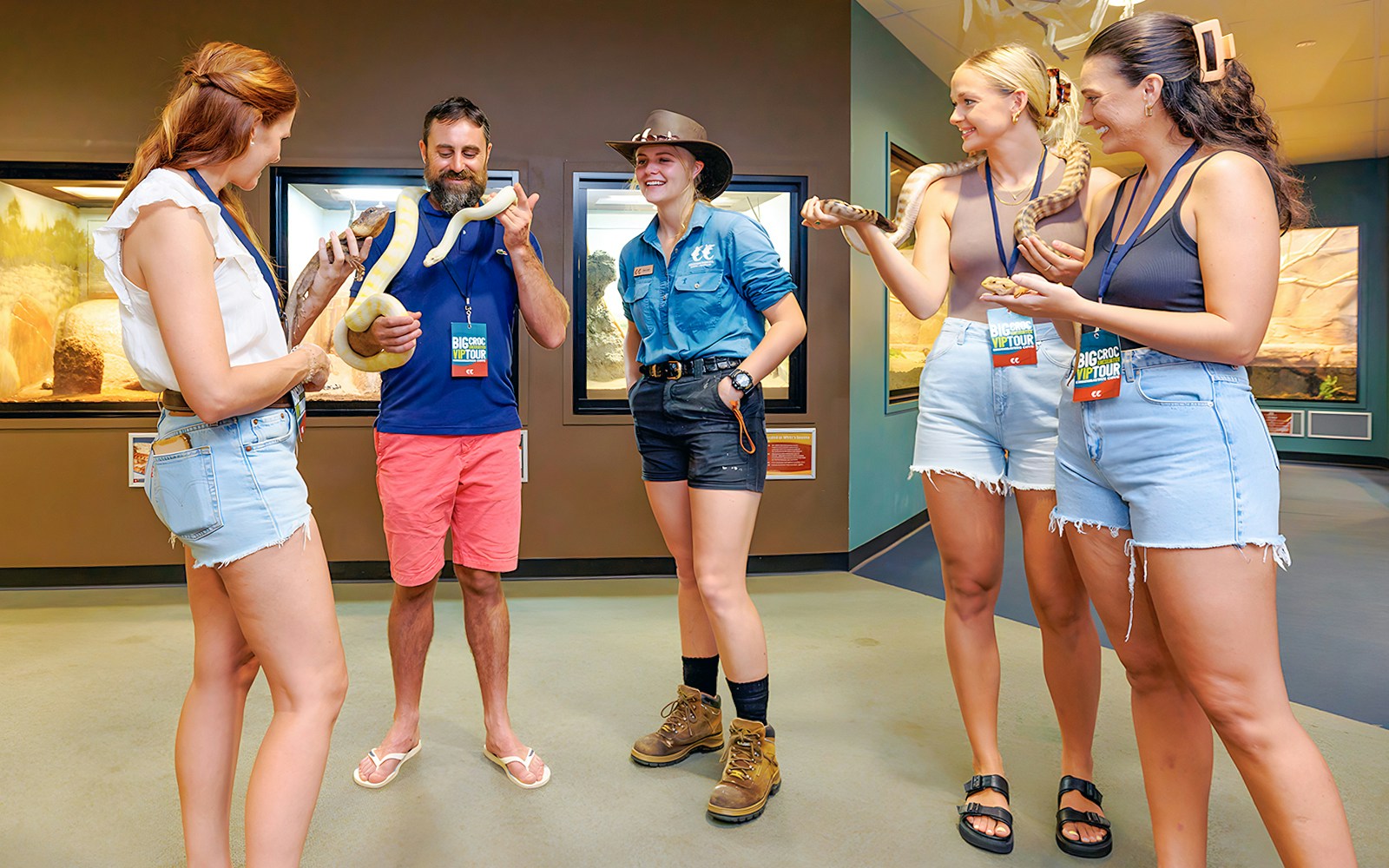 Guests at Crocosaurus Cove