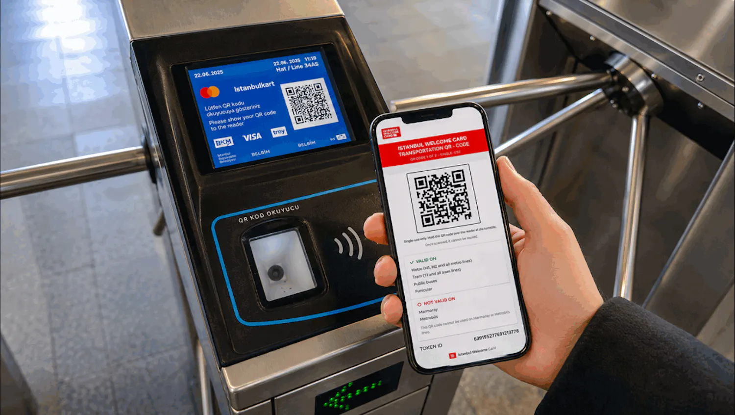 Istanbul Public Transport QR Ride Pass Image 6